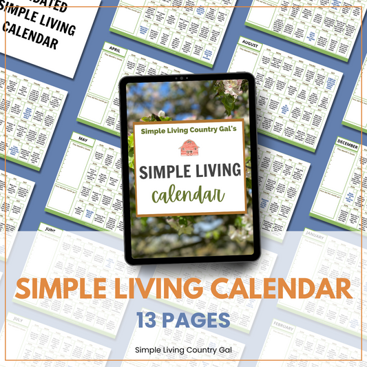 Simple Living Calendar
