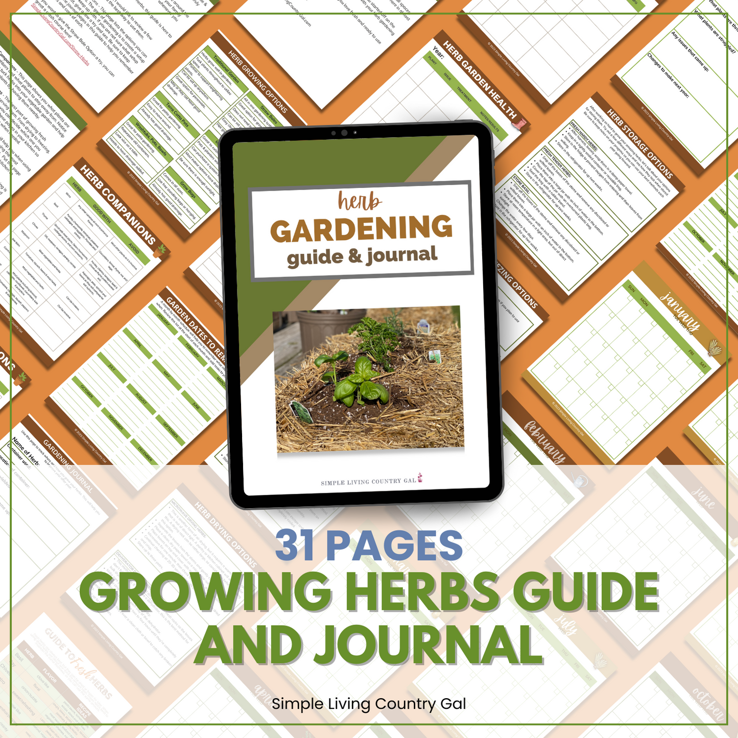 Growing Herbs - Guide and Journal!