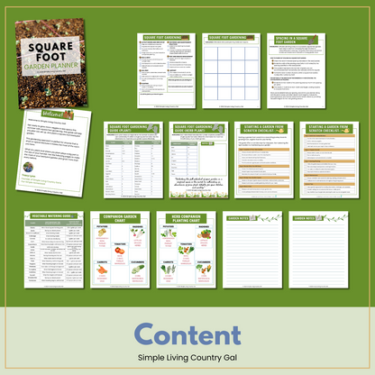 Square Foot Garden Guide and Planner!